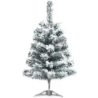 OEM Sapin de Noël artificiel avec neige - Mini sapin de Noël artificiel 45 cm - Décoration de table blanche pour Noël