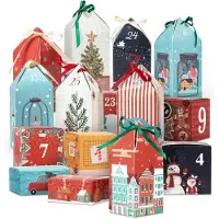 Sonstiges Calendrier de l'Avent à remplir, avec 25 boîtes. Calendrier de Noël personnalisé, idéal pour 2026. Idéal pour les cadeaux et la décoration