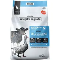 Wiejska zagroda , Nourriture sèche pour chiens, Canard et veau, 2 kg