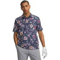 Under Armour Ua Matchplay Printed Polo - downpour gray, Größe:M