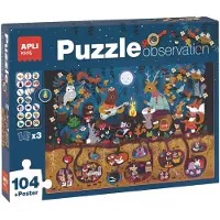 APLI Kids Agipa Puzzle Observation Foret 104 pieces