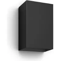 Philips Applique murale Hue White & Col. Amb. Resonate, noire, 1 200 lm, lot de 2 (1200 lm)