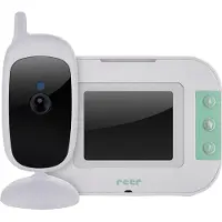 Reer BabyCam S, couleur blanc/turquoise