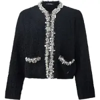 Karl Lagerfeld Cardigan noir / blanc