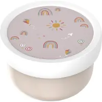 Mepal Fruitbox Campus 300 ML Sunshine & Rainbow, Lunch box, Beige