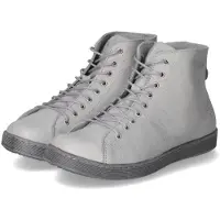 Andrea conti Bottines à lacets pour femmes, en cuir lisse gris, taille 38, marque