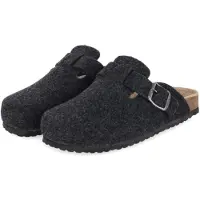 SUPERSOFT Pantoufles pour hommes, très douces, couleur gris, en feutre, taille : 41