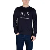 Armani Exchange T-Shirt bleu marine / blanc
