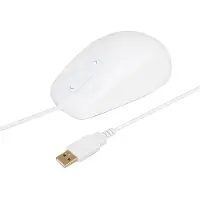 Urban Factory Souris antibactérienne filaire USB Blanc