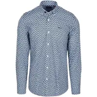 New zealand auckland Chemise NZA Motu Col Boutonné Popeline Bleu Clair