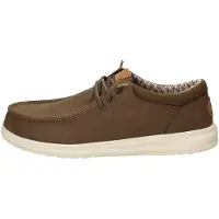 HEY DUDE pour homme. HD43352 Mocassins Paul Classic marron (40), Plat, Lacets, Casuel
