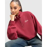 Levi's Swirl 1/4 Zip Sweatshirt - Rouge, Rouge