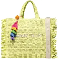Marc Ellis Sac à main "Fast" de , en polypropylène tressé multicolore, avec pompon