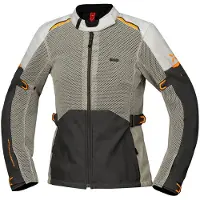 IXS veste Tourster-BigAir 1.0 pour femmes gris foncé-gris pierre-orange