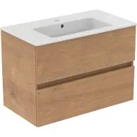 Ideal standard R0574Y8 Ensemble de meubles Eurovit+ avec lavabo 81 cm blanc