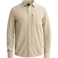 PME Legend Chemise 'Shirt with garment-dye wash and chest pocket' beige