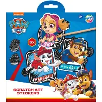 Craft Creative Scratch Art Stickers - PAW Patrol, 6dlg.