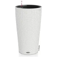 Lechuza Jardinière CILINDRO Cottage 32 ALL-IN-ONE diamètre 32 cm blanc