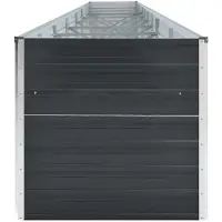 vidaXL Parterre de jardin surélevé Acier galvanisé 600x80x45 cm Anthracite