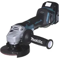 Makita Meuleuse d'Angle 18V 125Mm 2 X 5.0Ah Li-Ion Brushless Makpac Case Dga518Rtju