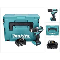 Makita DDF 487 T1J Perceuse-visseuse sans fil 18 V 40 Nm Brushless + 1x batterie 5,0 Ah + Makpac - sans chargeur