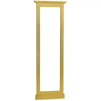 Casa Padrino Cadre de miroir style campagne jaune 65 x 8 x H. 195 cm - Meubles de style campagne