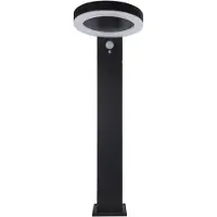 REV Lampadaire solaire LED Round noir