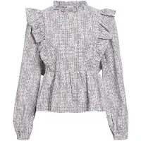 Object Chemisier 'OBJCiara' marron / gris