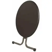Sieger Tables pliantes rondes Boulevard en tube d'acier/Mecalit Pro