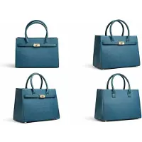 Yehwang Sac à main Strass bleu acier Sac à bandoulière Jeans Élégant