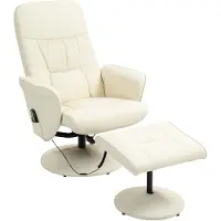 HOMCOM Fauteuil de relaxation avec repose-pieds, fauteuil de massage électrique avec fonction d'inclinaison