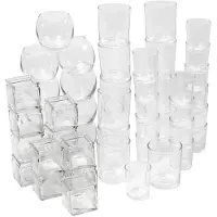 Creativ Company Set de bougeoirs et photophores 72 pièces