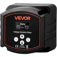 Vevor Relais Sensible à la Tension 12 V 300 A Isolateur de Batterie Double Intelligent VSR Manuel et Automatique pour Batteries Lithium-ion Plomb-acide pour Voiture Camion Camping-car UTV VTT Bateau