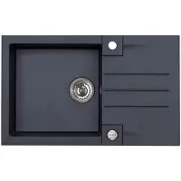 Alveus ÉVIER AVEC SIPHON (ROCK 130 91 BLACK (Éviers à poser, 56 cm, 78 cm)