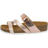 Lico Mule 'Natural Glitter' or rose / blanc cassé
