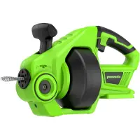 Greenworks G24DA Afløbsrenser 24V - uden batteri og charger - Without battery and charger, Ustensiles de nettoyage, Vert, Noir, Gris