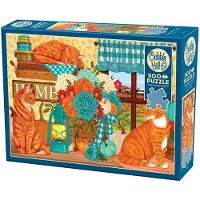 Cobble Hill Puzzle Chats du Champ de Citrouilles - 500 à 999 pièces