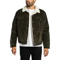 Levi's Veste mi-saison 'Type III Sherpa Trucker' olive