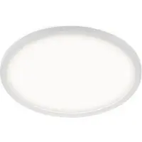 Telefunken ? Plafonnier LED pour salle de bain avec r tro clairage, IP44 Lampe LED pour salle de bain, ultraplate, lumi re blanche neutre, blanc, 290x35 mm (PxH)