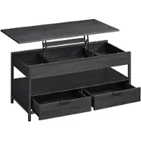 Vasagle , table basse, table d'appoint réglable en hauteur, 50 x 100 cm