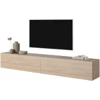 Selsey Meuble TV , 200 cm, finition chêne Bisira