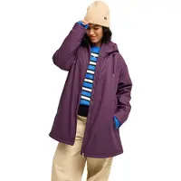 Roxy - Veste imperméable à capuche - Rain Road Polar Zip Jacket Blackberry Wine - Taille L - Bordeaux
