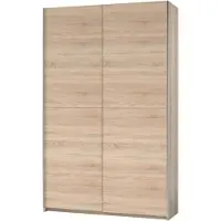 Stella Trading Fast Armoire à portes coulissantes 125 cm Chêne Sonoma