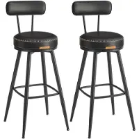 Vasagle , ensemble de 2 tabourets de bar, revêtus de similicuir, hauteur de 101,3 cm, montage facile