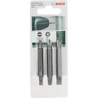 Bosch Powertools 3tlg. Doppelklingen-Set für Phillips-Kreuzschlitzschrauben und Längsschlitzschrauben (PH, S) (Cruciforme Phillips PH)