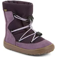 Froddo FroddoTex Barefoot Track : Bottines imperméables pour enfant, avec doublure en laine, couleur raisin/bordeaux, modèle G3160251-17, taille 28
