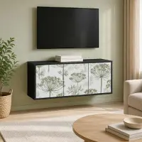 Prolenta Meuble TV mural exclusif - GOTHA, 102 x 33 x 40 cm, fabriqué en panneaux de particules