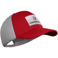 Compressport Casquette Trucker 6P Rouge Blanc