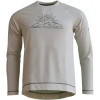 Zimtstern Hommes, Maillot de cyclisme, Chemise Pureflowz Eco L/S (L), Marron, Gris, L