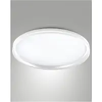 FABAS LUCE Isy - Plafonnier Led Aluminium - Led Intégrée 64W Ip20 Blanc